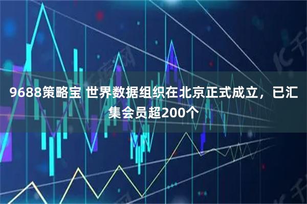 9688策略宝 世界数据组织在北京正式成立，已汇集会员超200个