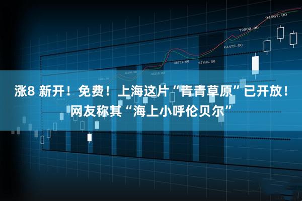 涨8 新开！免费！上海这片“青青草原”已开放！网友称其“海上小呼伦贝尔”